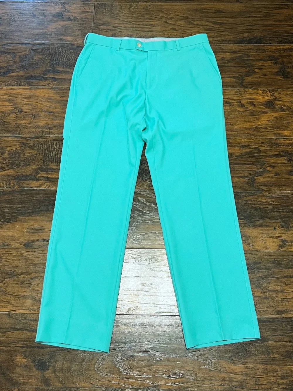 Peter Millar Crown Crafted Wicking Performance Golf Pants Men's 35 Aquamarine - Picture 1 of 9